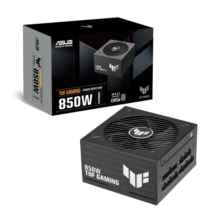 Захранващ блок ASUS TUF Gaming 850W Platinum, 20+4-пинов, ATX, ATX, черен