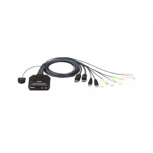 ATEN 2-портов USB DisPlayPort кабел KVM превключвател