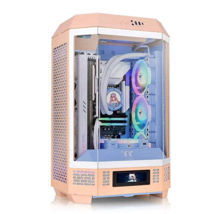 ATX полу-висока кутия THERMALTAKE Tower 300 Peach Fuzz