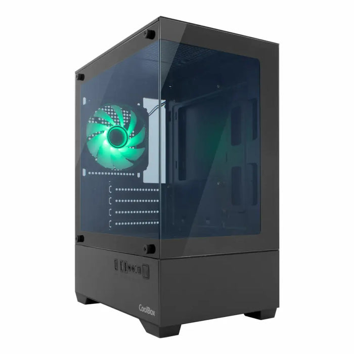 ATX полу-висока кутия CoolBox COO-CHA-GM200B-0 Черен Зелен