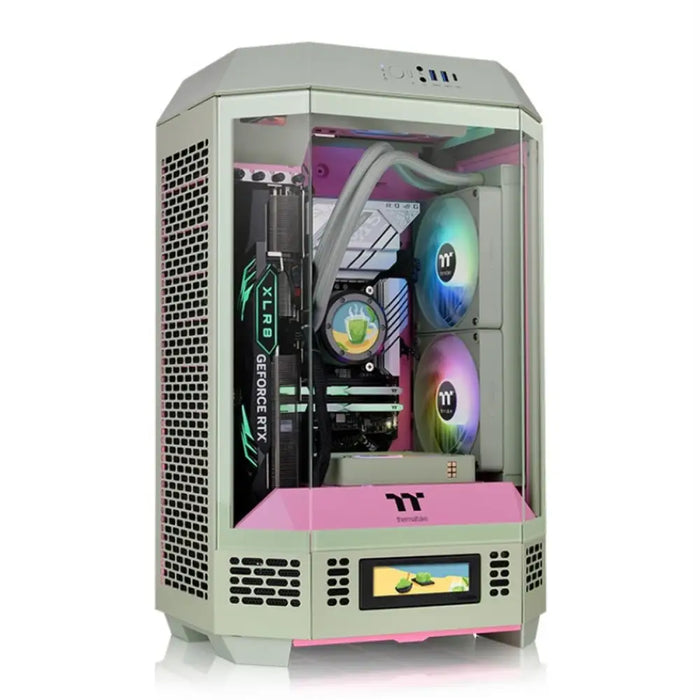 ATX полу-висока кутия THERMALTAKE Tower 300 Matcha Plum