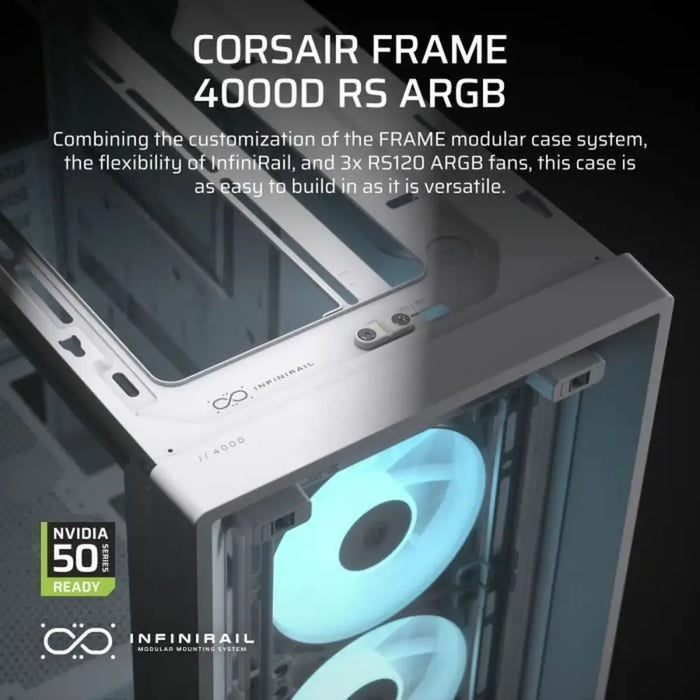 ATX полу-висока кутия Corsair Бял