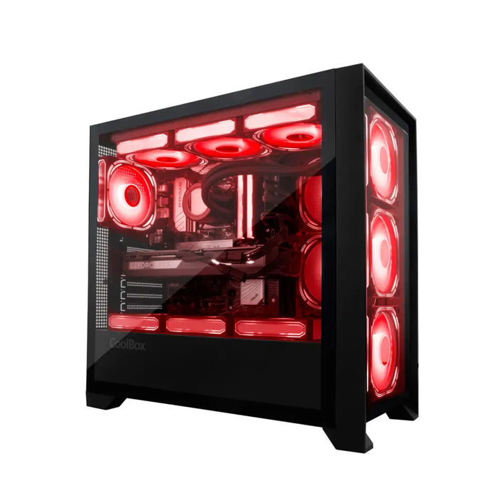 ATX полу-висока кутия CoolBox COO-CHA-GE2000-0 Черен