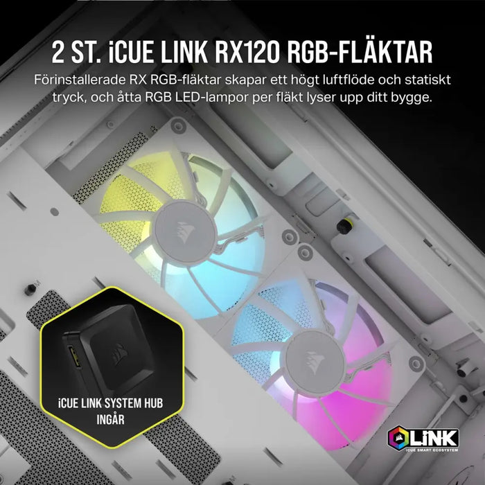 ATX полу-висока кутия Corsair Бял