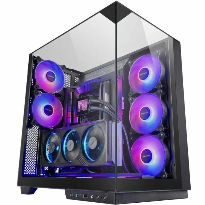 ATX полу-висока кутия Mars Gaming MC3GF Черен