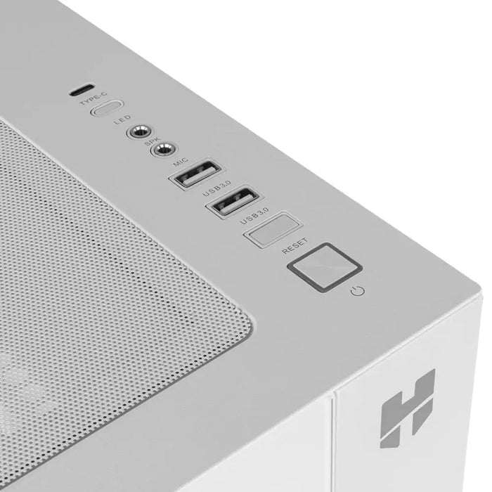 ATX полу-висока кутия Nox-Xtreme NXHUMMERASTRAWH Бял LED RGB