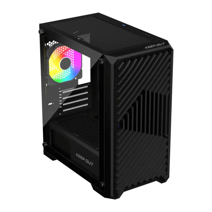 ATX полу-висока кутия KEEP OUT XC-220 ARGB 4FANS Черен