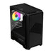 ATX полу-висока кутия KEEP OUT XC-220 ARGB 4FANS Черен