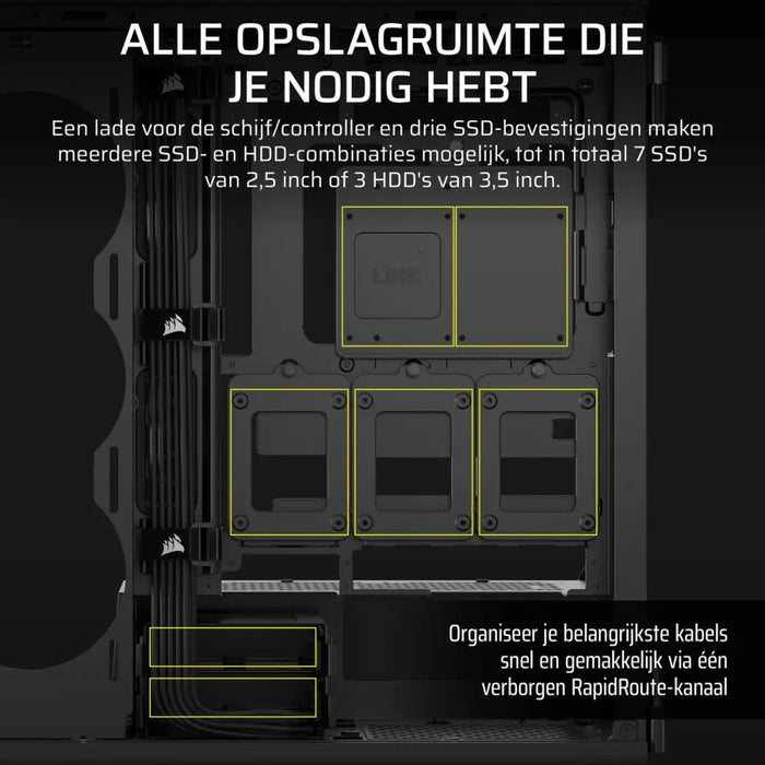 ATX полу-висока кутия Corsair Черен