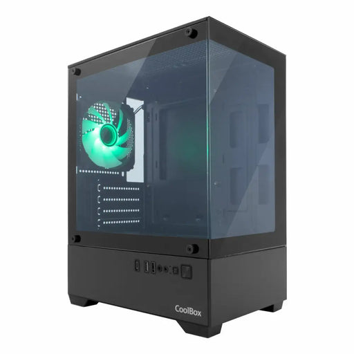 ATX полу-висока кутия CoolBox COO-CHA-GM200B-0 Черен Зелен