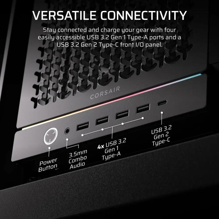 ATX полу-висока кутия Corsair CC-9011307-WW Черен