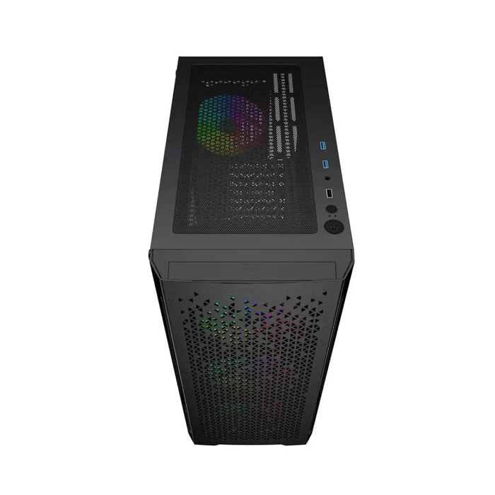 ATX полу-висока кутия GEMBIRD CCC-FC-400X Черен Многоцветен