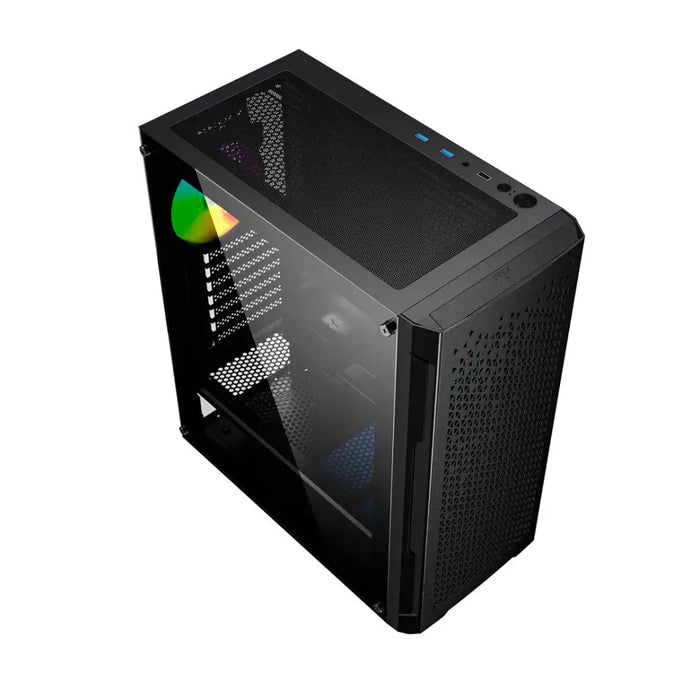 ATX полу-висока кутия GEMBIRD CCC-FC-400X Черен Многоцветен