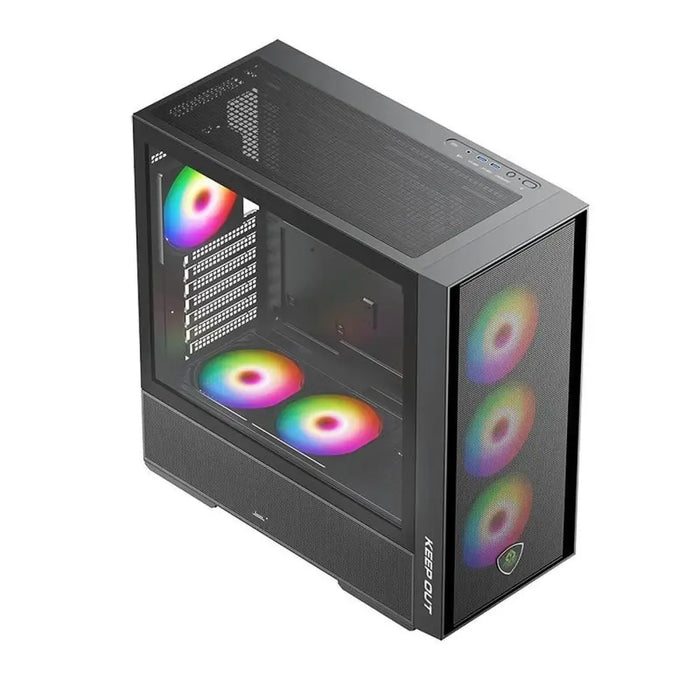 ATX полу-висока кутия KEEP OUT KO XC-805 MESH ARGB USB3