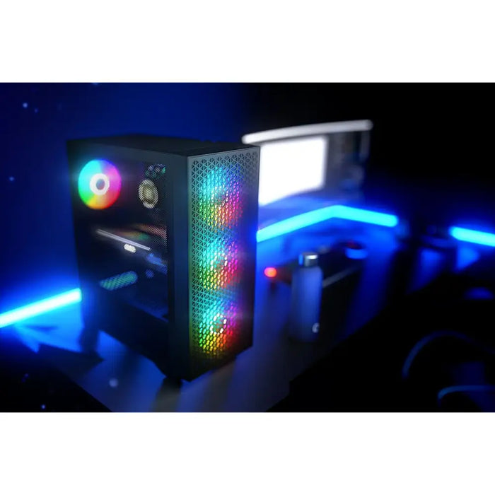 ATX полу-висока кутия Logic AT-DART-PRO-ARGB-10 Черен