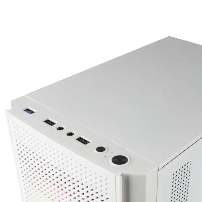ATX полу-висока кутия Mars Gaming MC300W Бял RGB