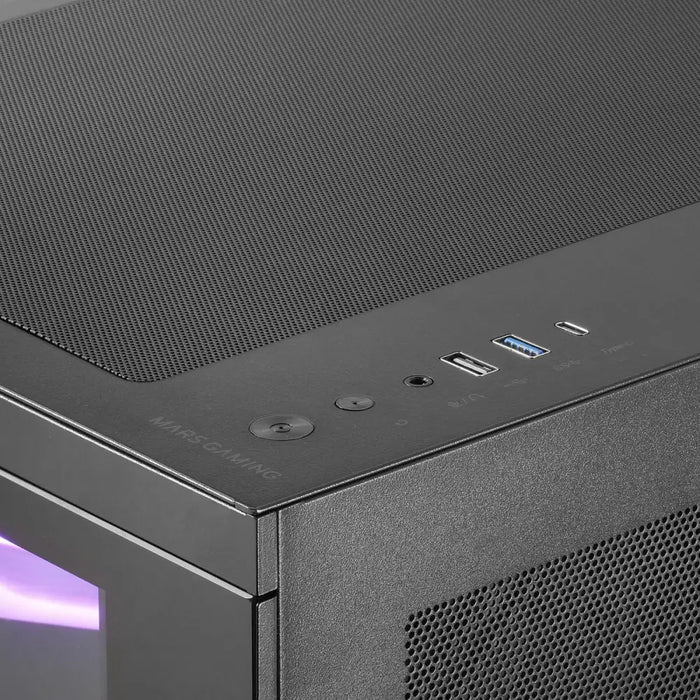 ATX полу-висока кутия Mars Gaming MC3TCORELCD Черен