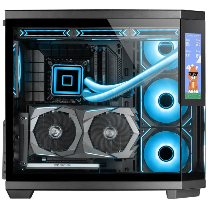 ATX полу-висока кутия Mars Gaming MC3TCORELCD Черен