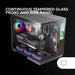 ATX полу-висока кутия Mars Gaming MCMIRAGE Черен