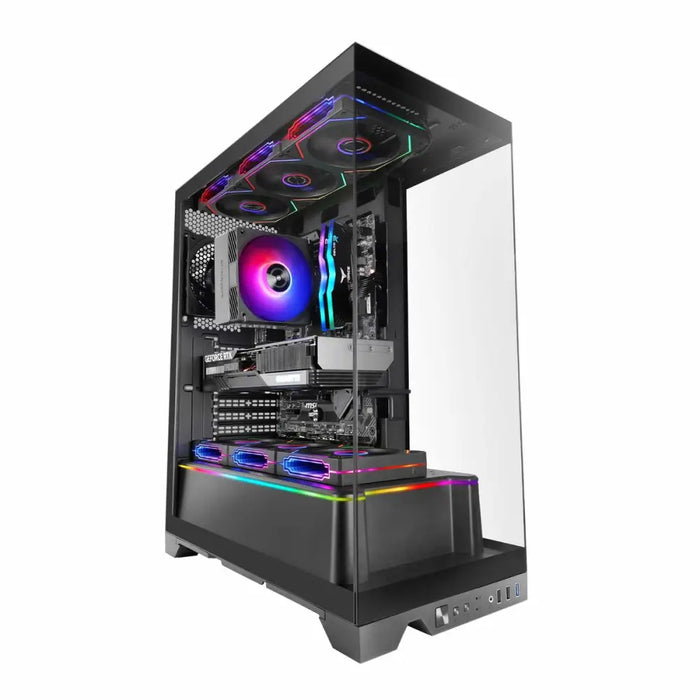 ATX полу-висока кутия Mars Gaming MCPRISMA Черен