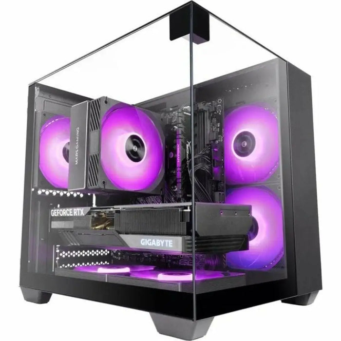 ATX полу-висока кутия Mars Gaming MCVISIONM Черен