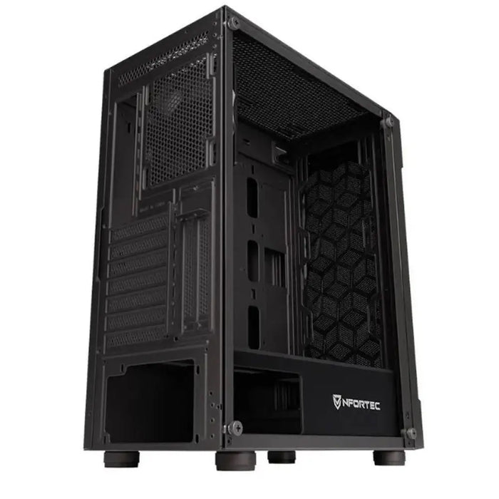 ATX полу-висока кутия Nfortec NF-CS-AZIR-B Черен