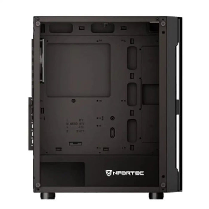 ATX полу-висока кутия Nfortec NF-CS-AZIR-B Черен