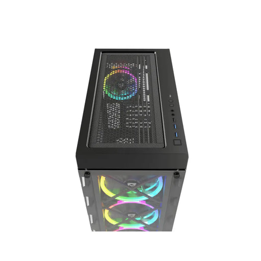 ATX полу-висока кутия Nfortec NF-CS-DRACOX-B Черен