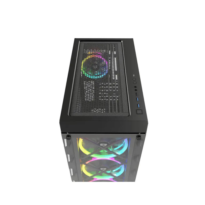 ATX полу-висока кутия Nfortec NF-CS-DRACOX-B Черен