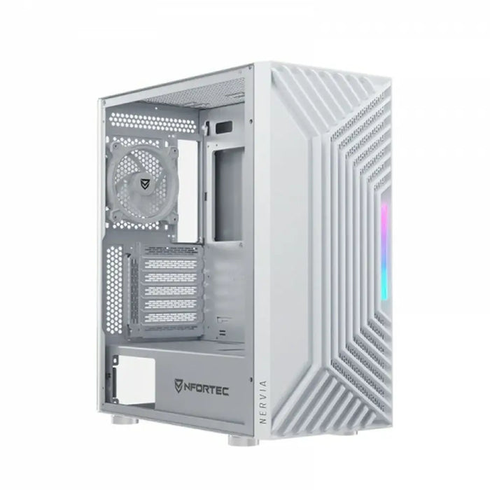 ATX полу-висока кутия Nfortec NF-CS-NERVIA-W Бял