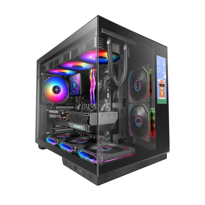 ATX полу-висока кутия Mars Gaming MCMIRAGE Черен
