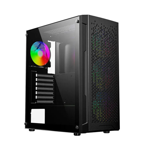 ATX полу-висока кутия GEMBIRD CCC-FC-400X Черен Многоцветен