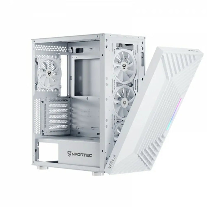 ATX полу-висока кутия Nfortec NF-CS-NERVIA-W Бял