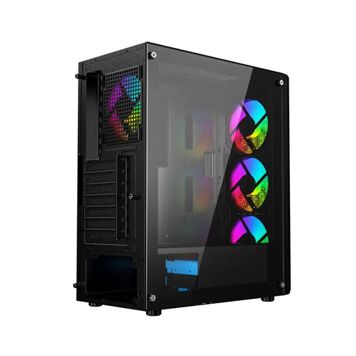 ATX полу-висока кутия GEMBIRD CCC-FC-400X Черен Многоцветен