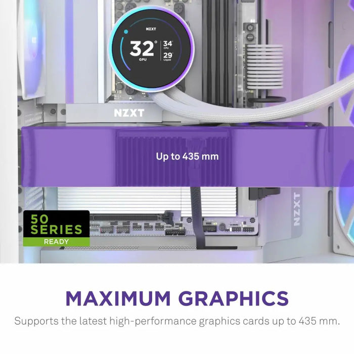 ATX полу-висока кутия NZXT CM-H92FW-R1 Бял