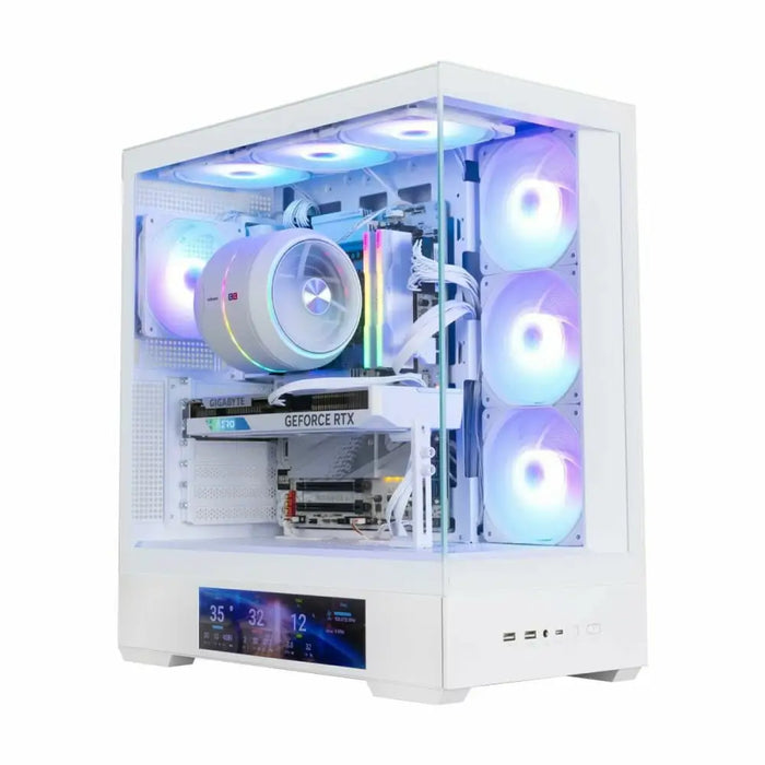 ATX полу-висока кутия Zalman P40 DS WHITE Бял