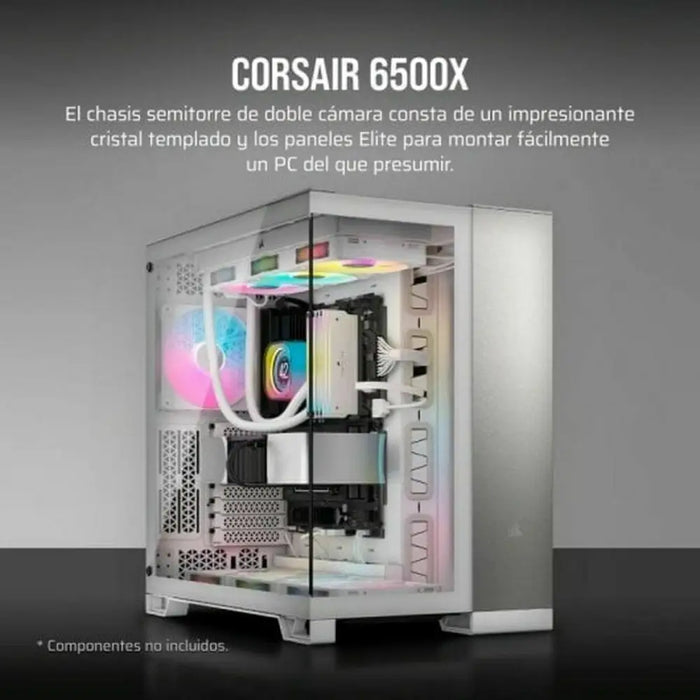ATX полу-висока кутия Corsair 6500X Бял