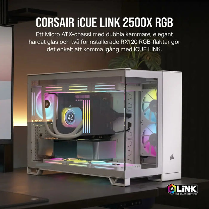 ATX полу-висока кутия Corsair Бял