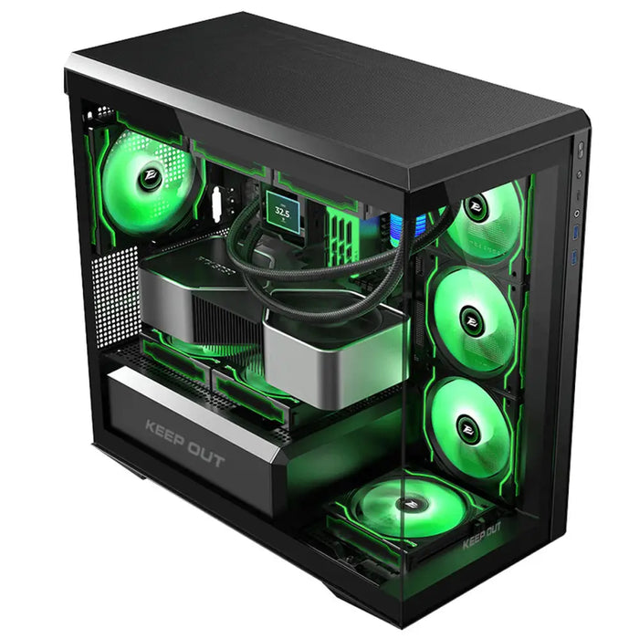 ATX полу-висока кутия KEEP OUT XC-905 PRO+ Черен
