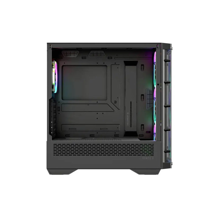 ATX полу-висока кутия Nfortec NF-CS-DRACOX-B Черен