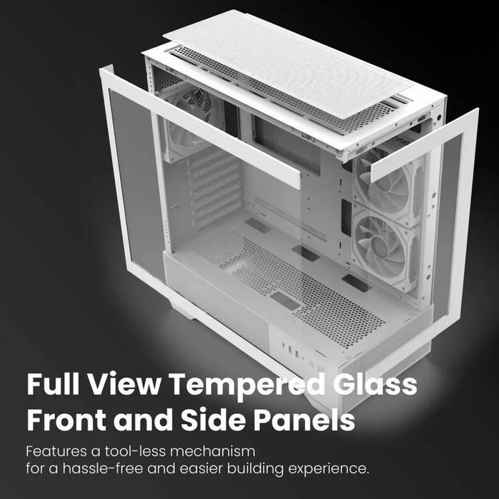 ATX полу-висока кутия Zalman CHRONIX WHITE Бял