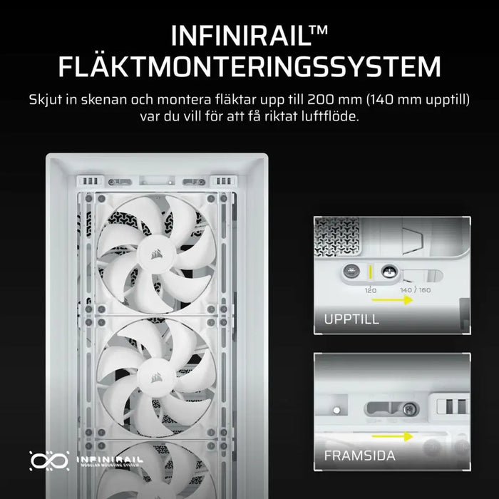 ATX полу-висока кутия Corsair CC-9011308-WW Бял