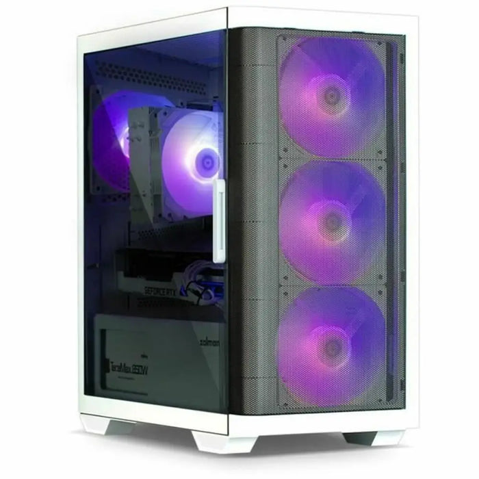 ATX полу-висока кутия Zalman M4 WHITE Бял Черен