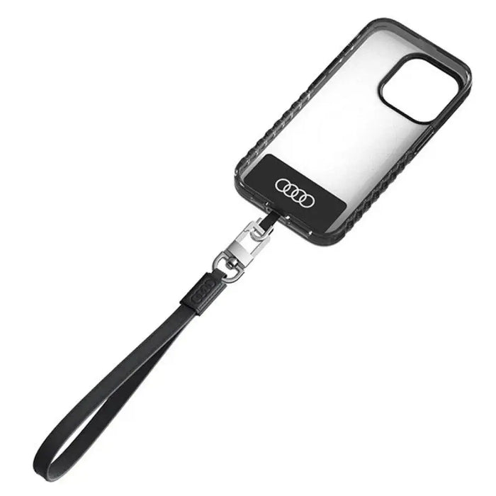 Audi Crossbody кожен универсален ремък 28cm x 10mm - черен