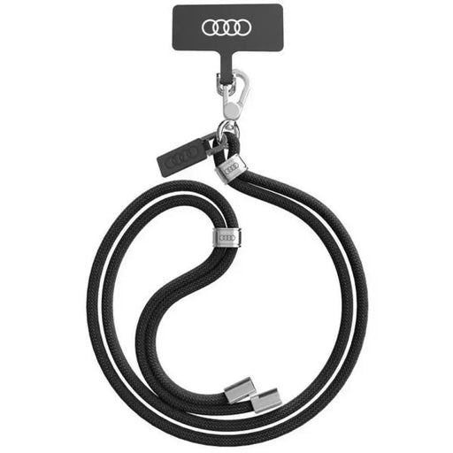 Audi Crossbody Universal Leash 120cm x 10mm - черен