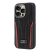 Audi Genuine Leather MagSafe iPhone 16 Pro 6.3’’ black-red