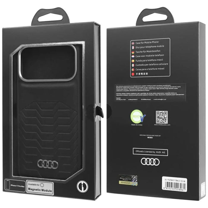 Audi GT Synthetic Leather MagSafe Case за iPhone 17 Pro Max