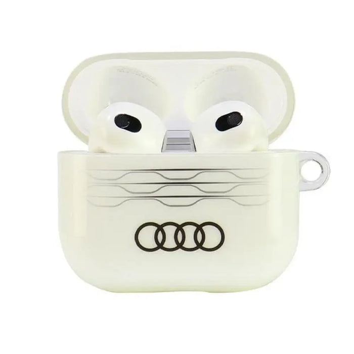 Audi IML Geometric Pattern AirPods 3 Case - бял