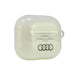 Audi IML Geometric Pattern AirPods 3 Case - бял