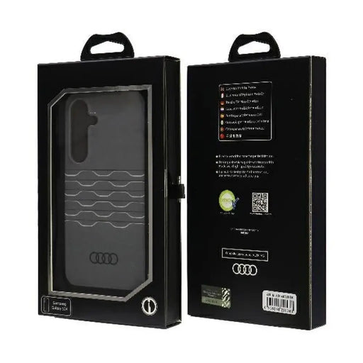 Audi IML Geometric Pattern Case S24 S921 черен/черен твърд